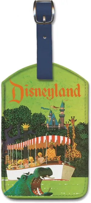 Disney Luggage Tags for Suitcases by Stan Galli - Leatherette Disneyland Suitcase Tags by Pacifica Island Art - Key Tag for Travel, Vacation and Disneyland Trips, Durable Bag Tag