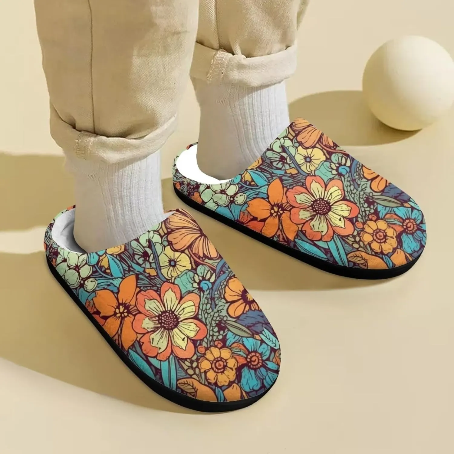 DISNIMO Kids Boys Girls Cozy Bedroom House Slippers with Fuzzy Plush Fleece Lining for Indoor Ourdoor Size 9-14.5