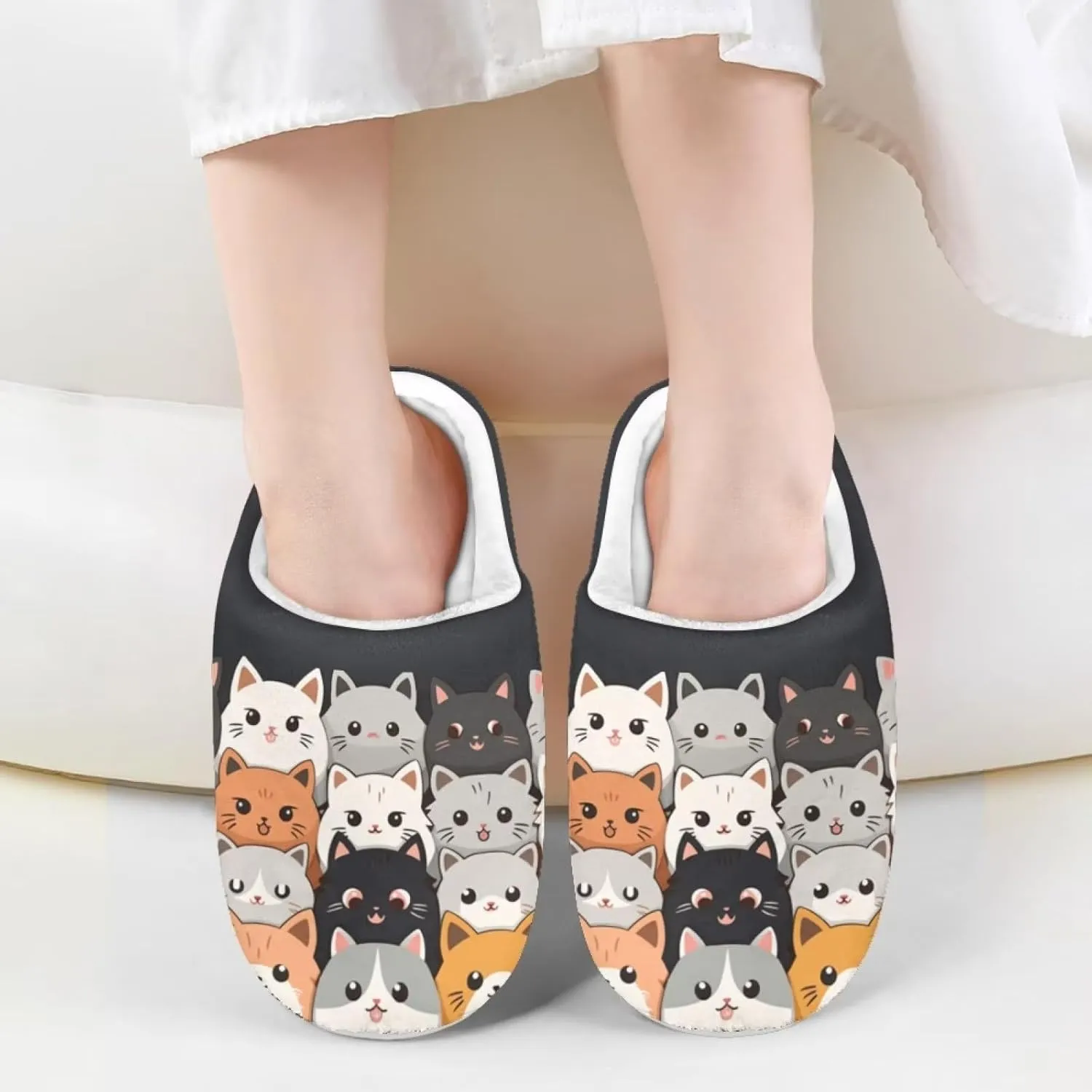 DISNIMO Kids Cozy Bedroom House Slippers with Fuzzy Plush Fleece Lining for Indoor Ourdoor Size 9-14.5