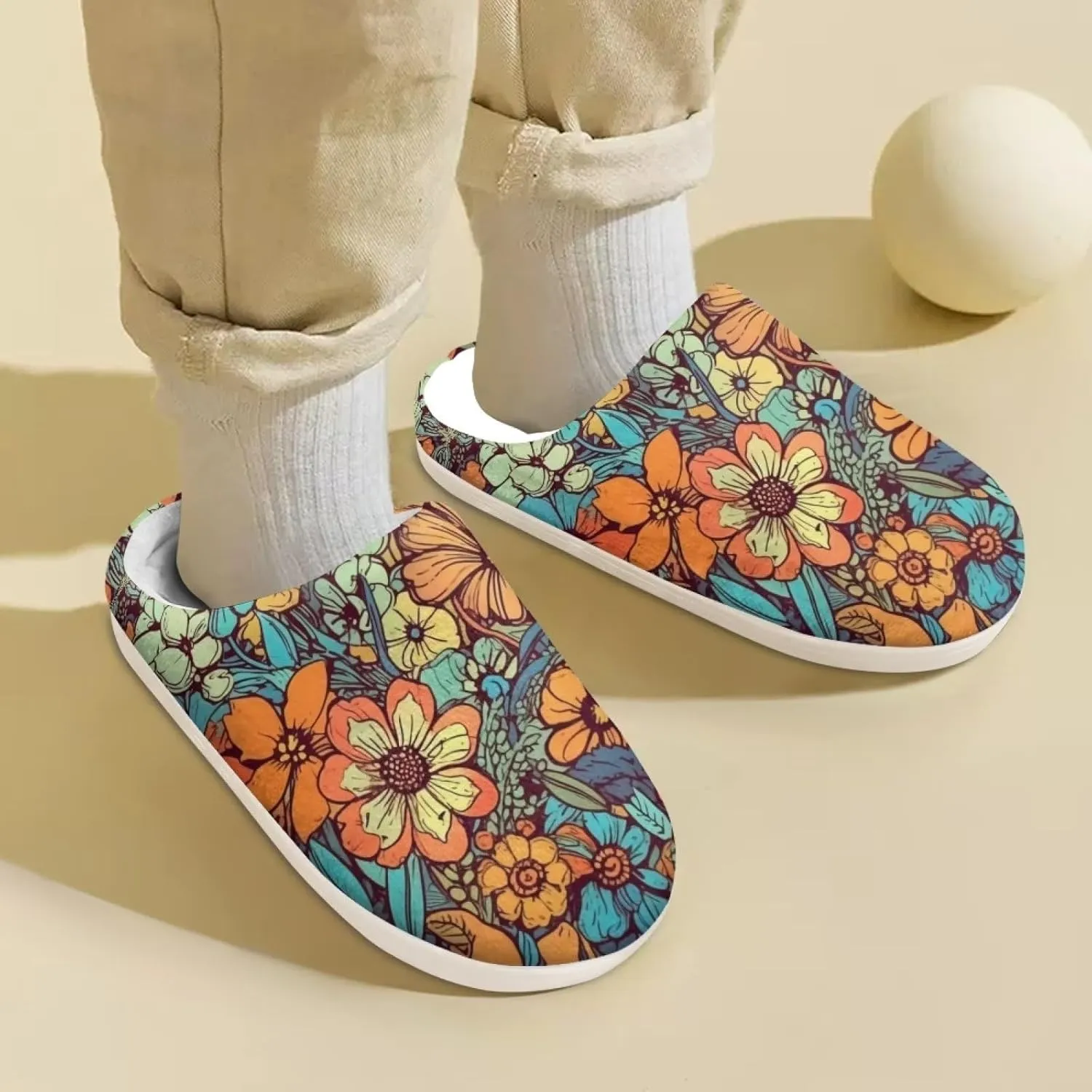 DISNIMO Kids Cozy Bedroom House Slippers with Fuzzy Plush Fleece Lining for Indoor Ourdoor Size 9-14.5