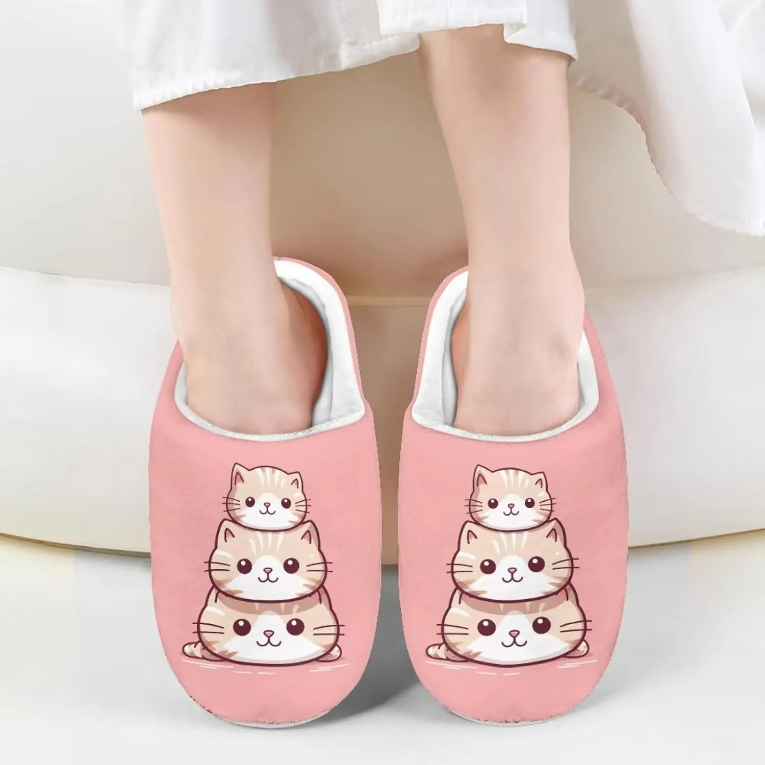 DISNIMO Kids Cozy Bedroom House Slippers with Fuzzy Plush Fleece Lining for Indoor Ourdoor Size 9-14.5