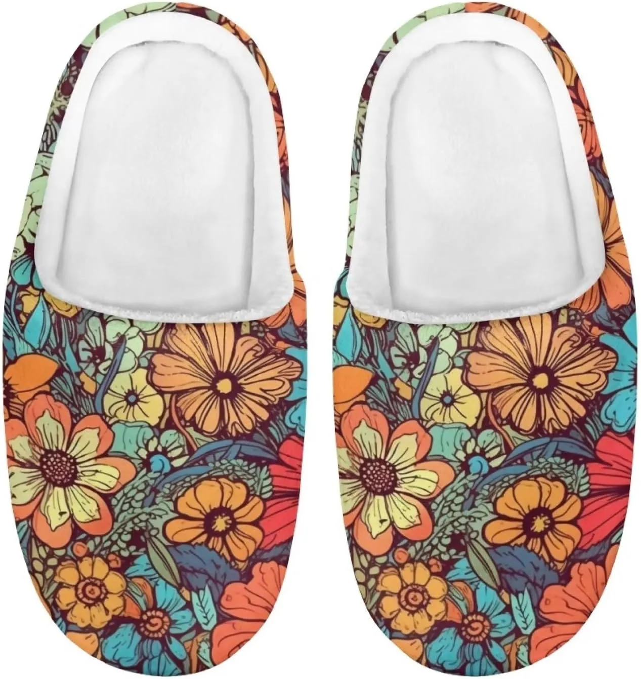 DISNIMO Kids Cozy Bedroom House Slippers with Fuzzy Plush Fleece Lining for Indoor Ourdoor Size 9-14.5
