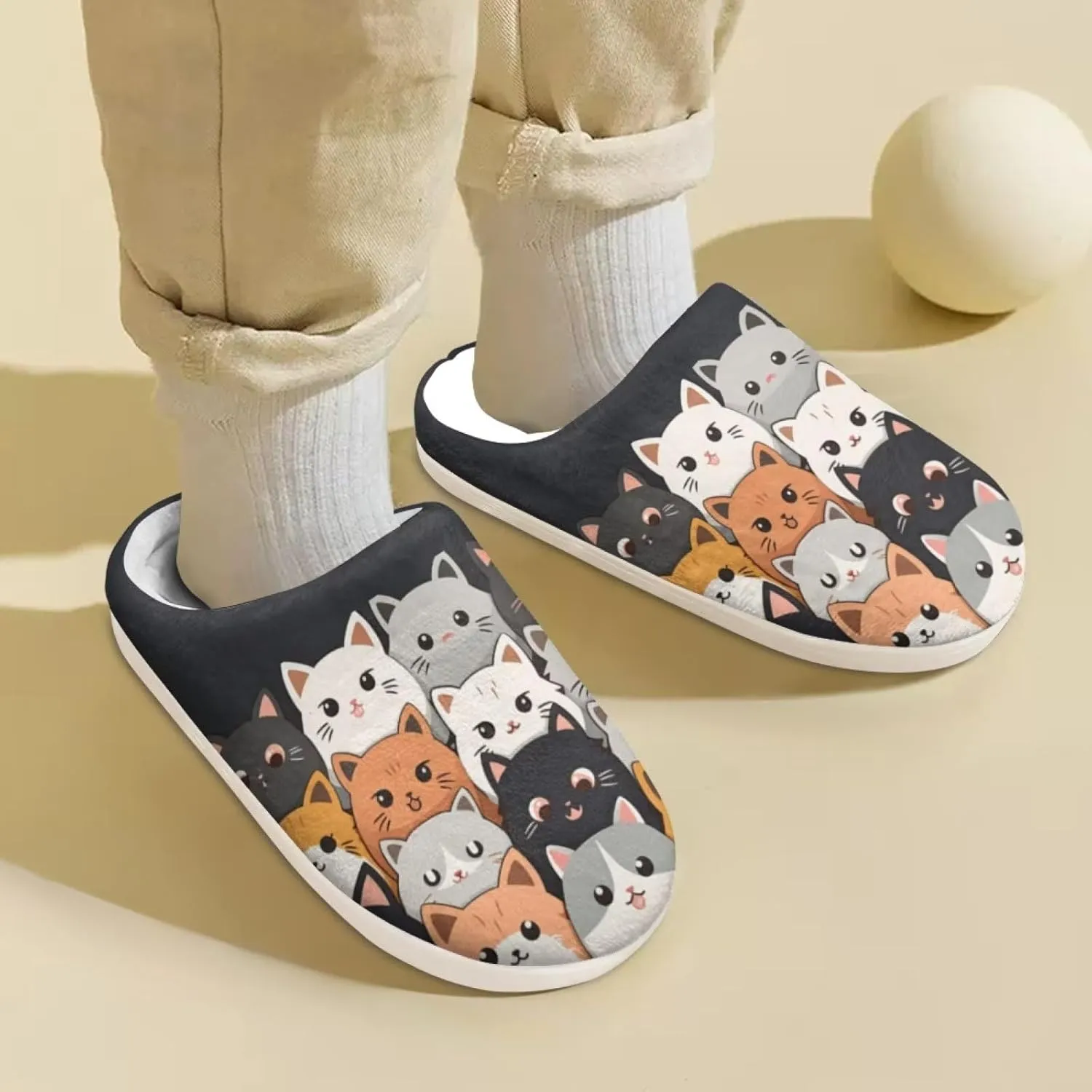 DISNIMO Kids Cozy Bedroom House Slippers with Fuzzy Plush Fleece Lining for Indoor Ourdoor Size 9-14.5