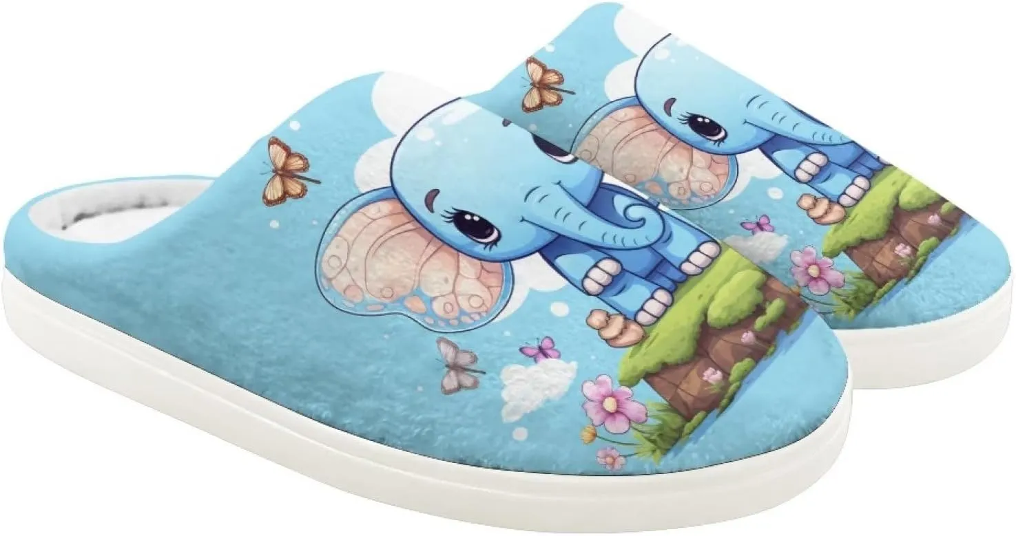 DISNIMO Kids Cozy Bedroom House Slippers with Fuzzy Plush Fleece Lining for Indoor Ourdoor Size 9-14.5
