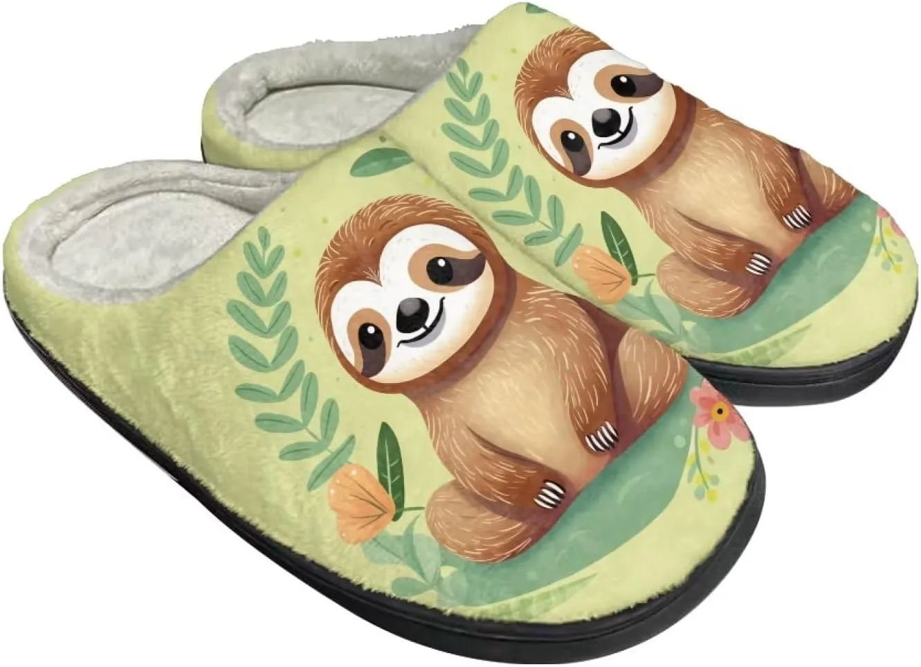 DISNIMO Soft Cozy Warm Fall Winter House Bedroom Slippers for Women Girls Ladies