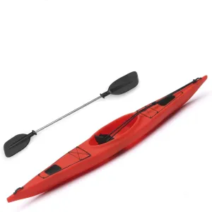 DJCRAWLER Simulation Boat for 1/10 RC Crawler Car Tracked Vehicles for Traxas D90 D110 Axial Scx10 90046 Bronco Defender G63 (Red)