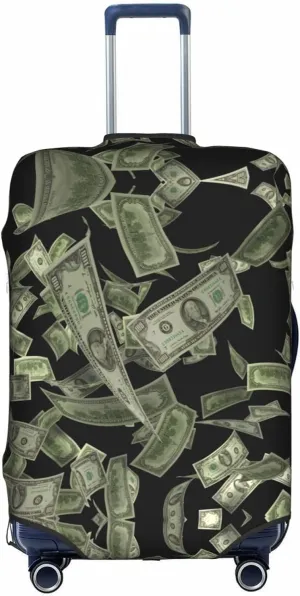 Dollar Sign Money Print Luggage Cover For Suitcases, Elastic Travel Bag For Luggage, Stylish Design
