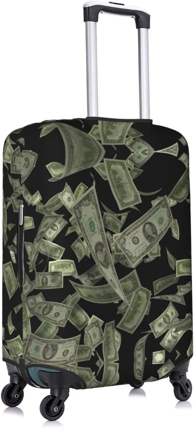Dollar Sign Money Print Luggage Cover For Suitcases, Elastic Travel Bag For Luggage, Stylish Design