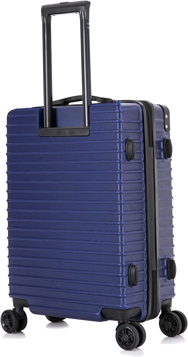 DUKAP TOUR Luggage with Integrated USB Port and Spinner Wheel | Spacious Travel Suitcase with TSA Lock and Ergonomic GEL Handle | 20 Inch Carry-On Hardside Luggage | Blue