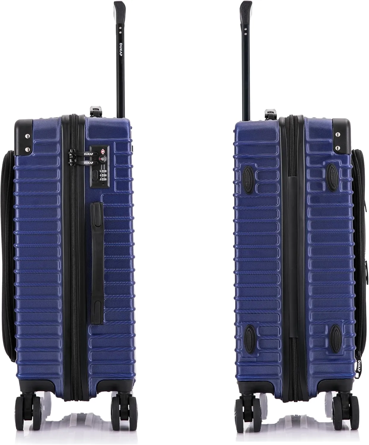 DUKAP TOUR Luggage with Integrated USB Port and Spinner Wheel | Spacious Travel Suitcase with TSA Lock and Ergonomic GEL Handle | 20 Inch Carry-On Hardside Luggage | Blue