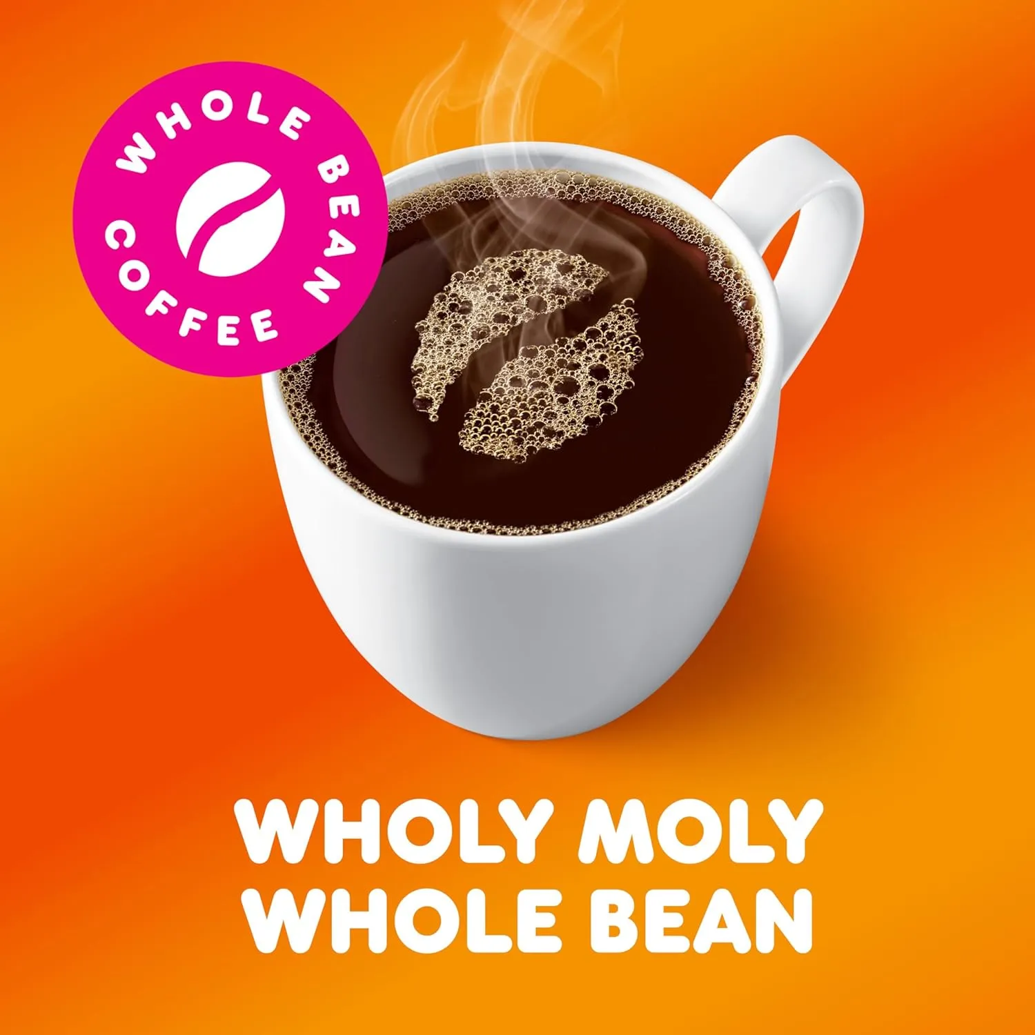 Dunkin' Original Blend Medium Roast Whole Bean Coffee, 18 Ounces (Pack of 6)