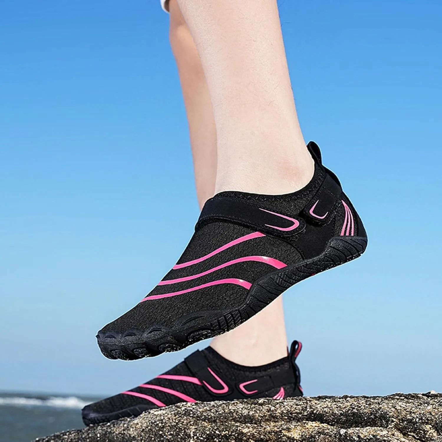 Durable Water Shoes for Women Men, Quick Dry Sport Hiking Barefoot Water Shoes, Outdoor Swim Fishing Walking Climbing Yoga Lake