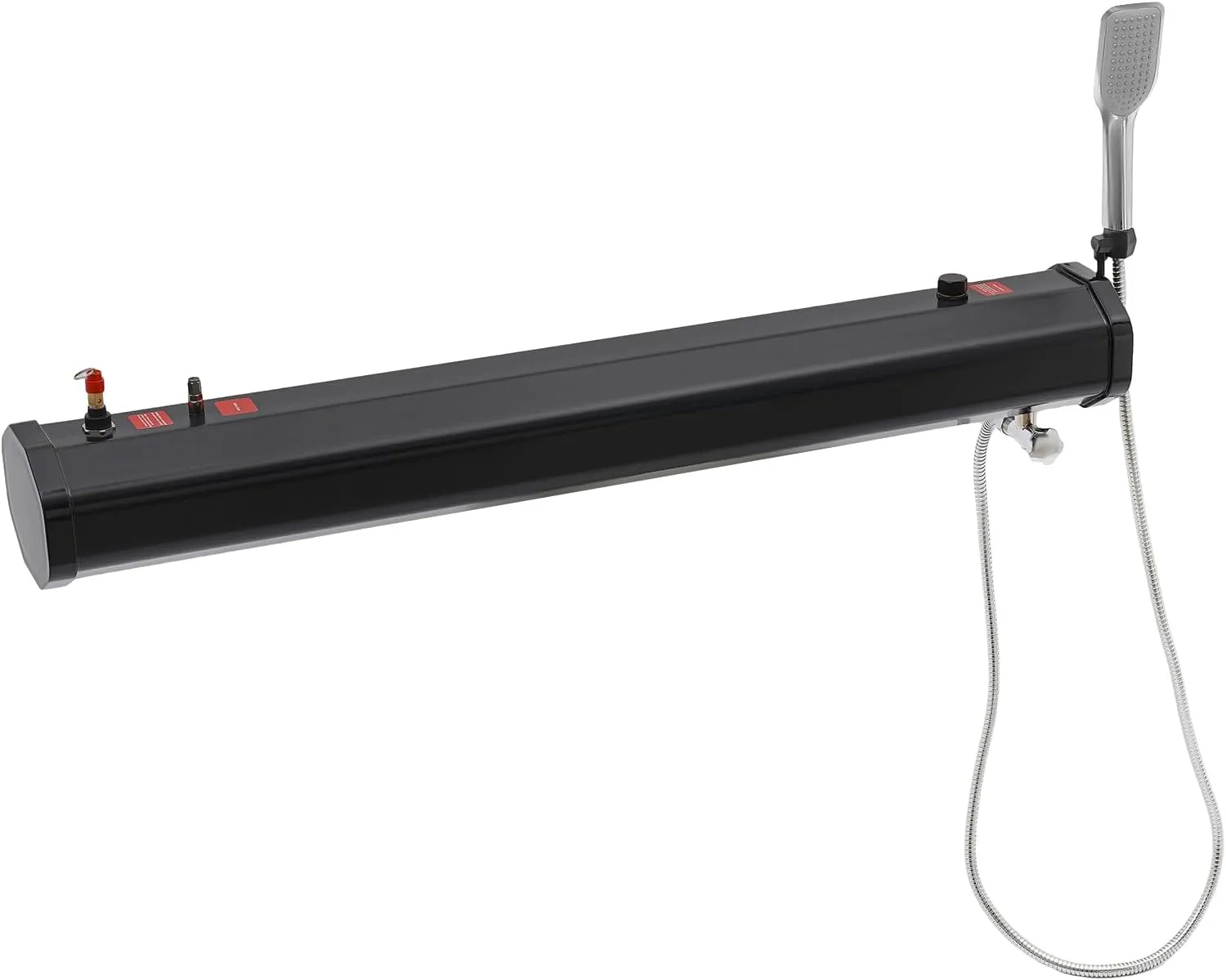 DYRABREST 4.7 Gallon Road Camping Shower Portable Roof Rack Mount Solar Heated Road Shower Self-Pressurized Water Tank for Camping Showers, Overlanding and Outdoor Activities Water Supply