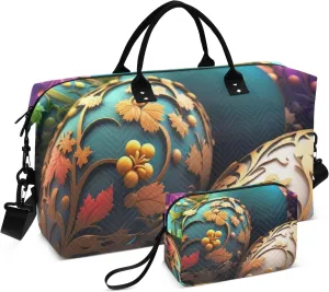 Easter Egg Duffle Carry on Bag Travel Tote Bags Duffle Bag Women Gym Weekender Bags for Women Large