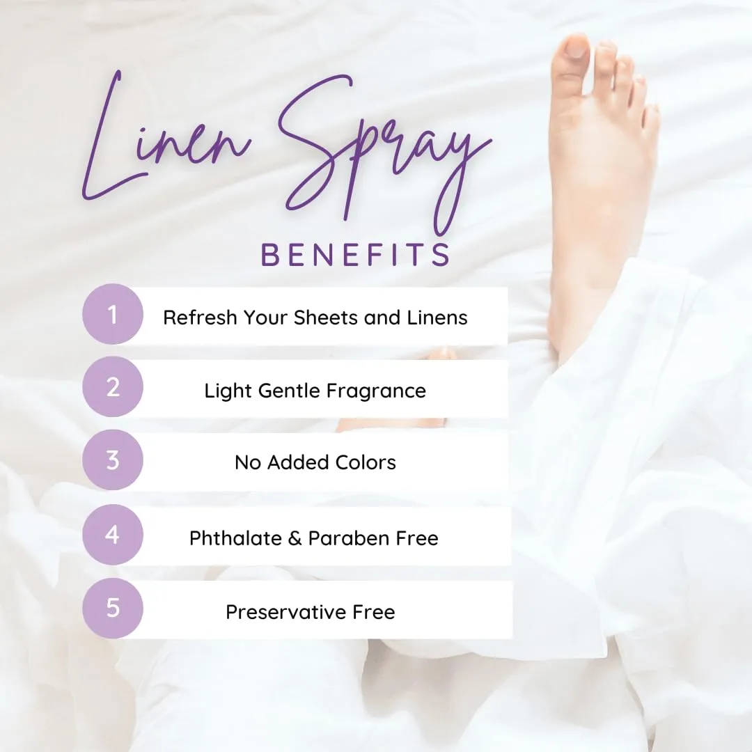 Eclectic Lady Clove Linen Spray - Warm Clove Scented Mist for Bedding, Sheets & Fabrics at Home or Travel (16 oz)