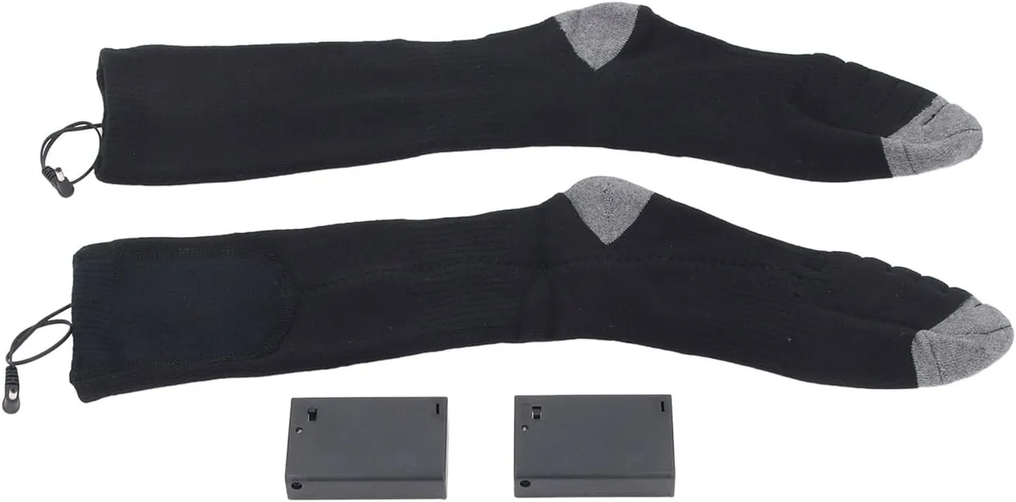 Electric Heated Cotton Socks Battery Operated Warm Winter Comfortable Hiking Camping for Men Women