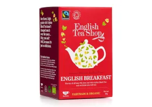English Tea Shop English Breakfast 20 Sachet Tea Bags, 40 Gram (Pack of 6)