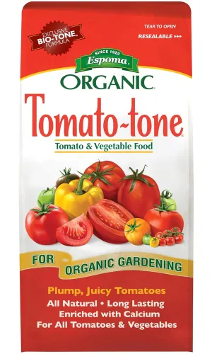 Espoma Organic Tomato-Tone 3-4-6 with 8% Calcium. Organic Fertilizer for All Types of Tomatoes and Vegetables. Promotes Flower and Fruit Production. 4 lb. Bag - Pack of 3