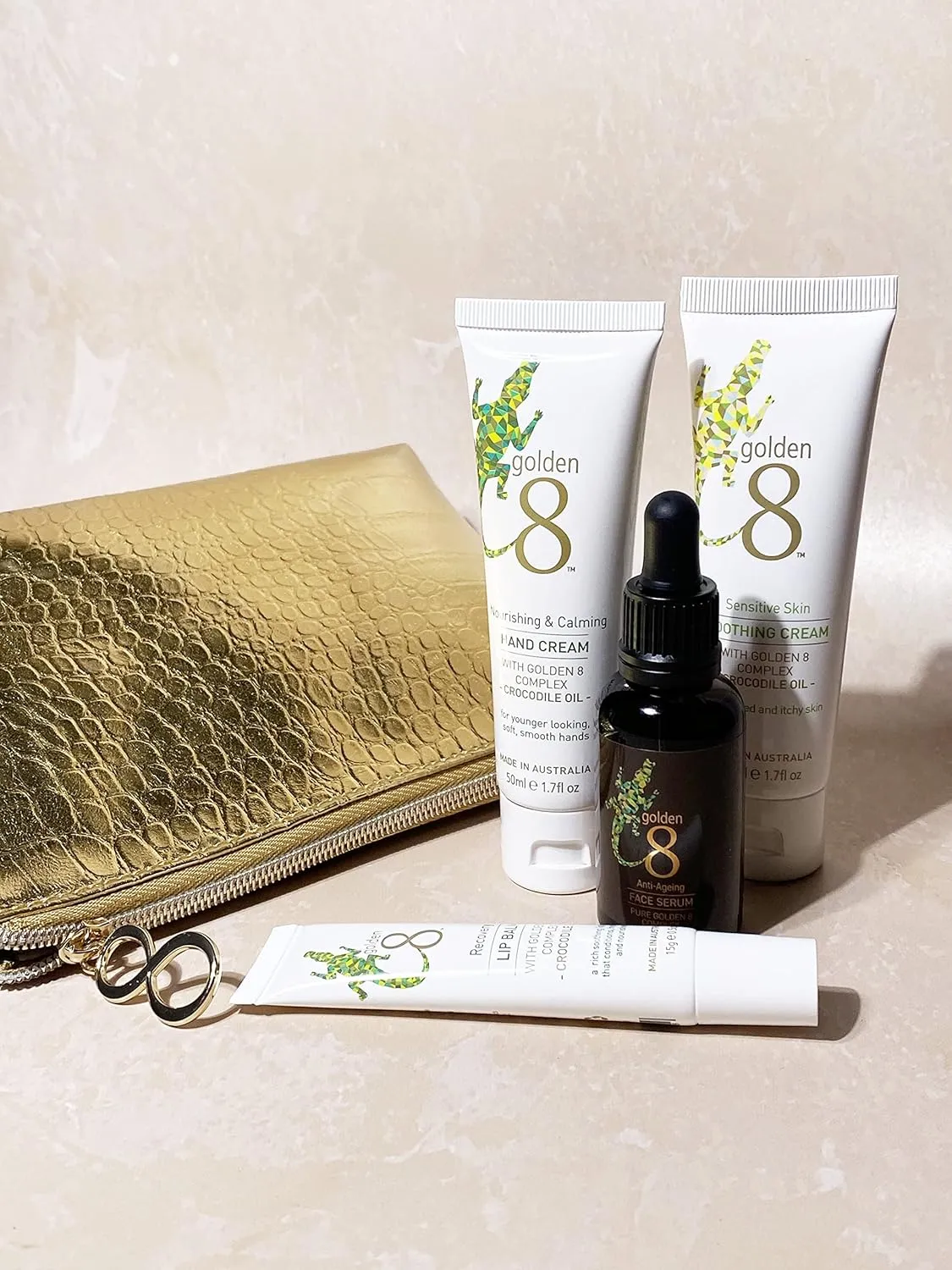 Essentials Set for Sensitive Skin | Natural Moisture Repair Relief for Irritated Dry Itchy Skin with Australian Crocodile Oil