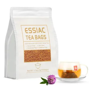 Essiac Tea Bags, 5.3 oz 3g X 50 Bags Herbal Tea blend, 50 Count Tea Bags, Caffeine-Free