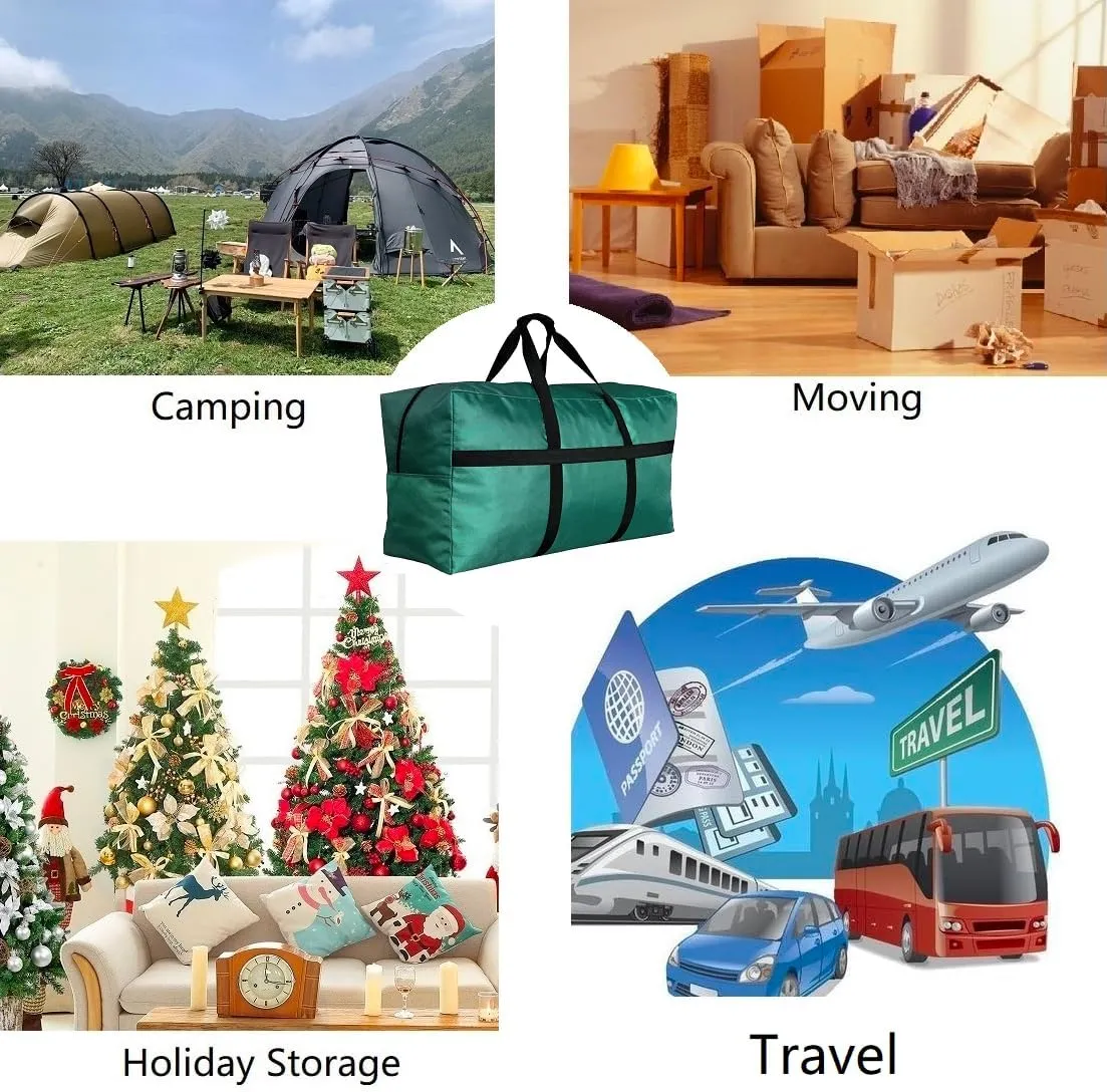 Extra Large Storage Duffle Bag for Travel, Big Foldable XL Duffle Bag for Traveling - Pink