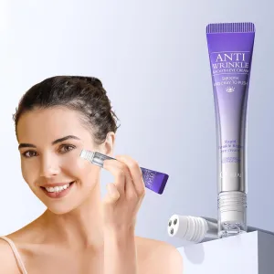 Eye Cream Anti Aging, Retinol Eye Cream for Dark Circles and Puffiness, Eye Cream for Wrinkles with 360° Massage Ball, Eye Serum Reduce Fine Lines and Under Eye Bags