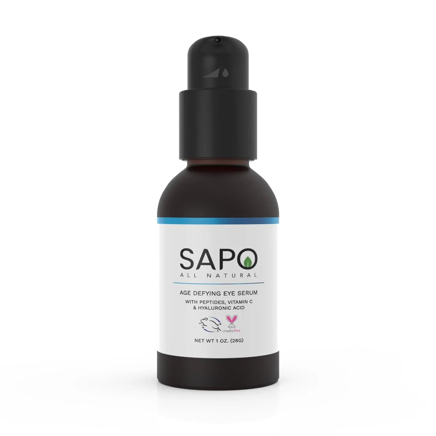 Eye Serum with Peptides & Hyaluronic Acid for Dark Circles, Puffiness & Tired Under Eyes - Hydrating & Firming - Reduce Fine Lines - 1 oz