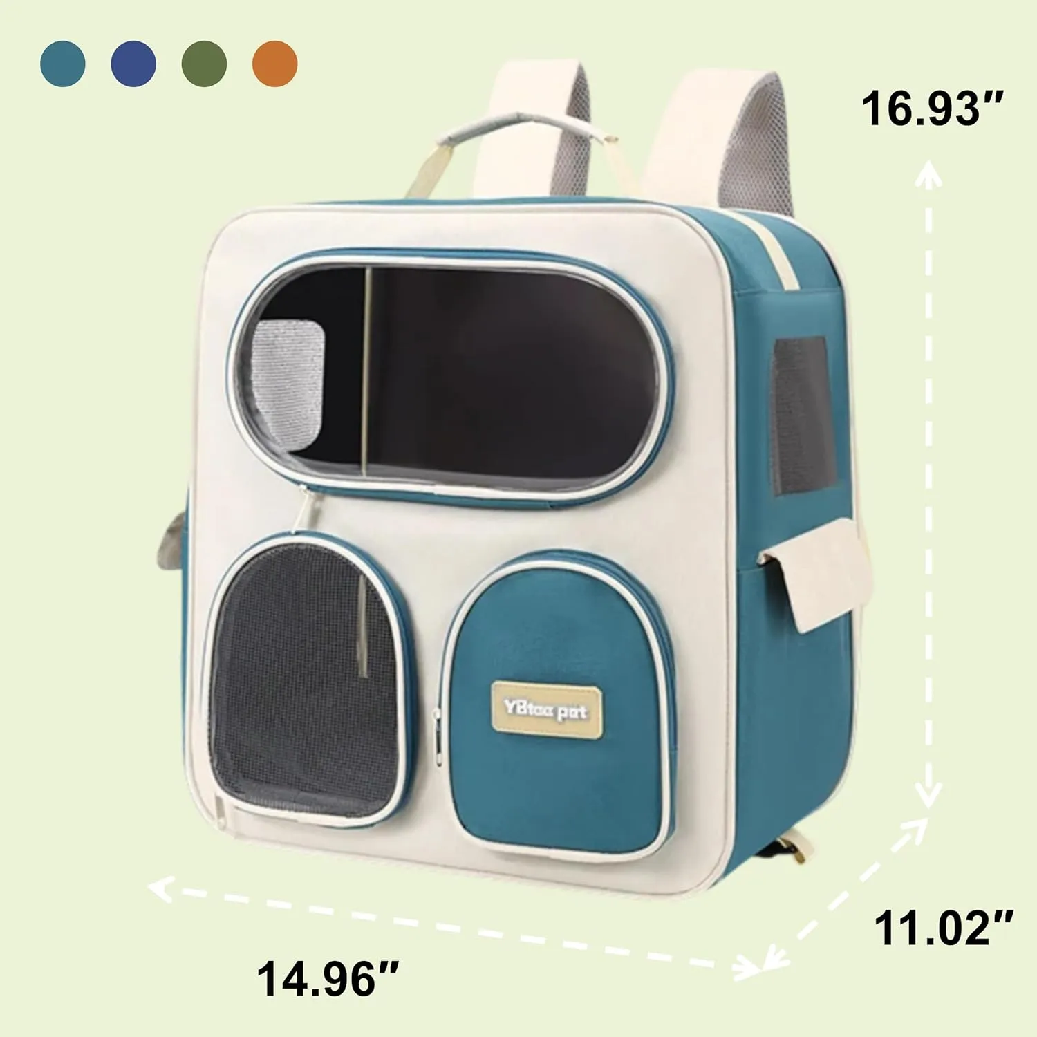 Fashion Pet Bubble Backpack Carrier Travel Medical Bag Soft Sided Space Capsule Canned Window Design for Dog Cat Love to Explore (Orange, One Size)