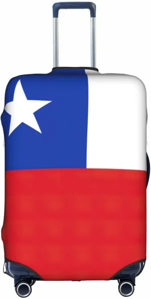 Flag Of Chile Print Luggage Cover For Suitcases, Elastic Travel Bag For Luggage, Stylish Design