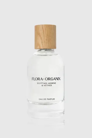 Flora-Organix Egyptian Jasmine & Vetiver Eau de Parfum - Natural Perfume with Spice Floral Notes - Cruelty-Free, Sulfate-Free, Vegan with Natural Ingredients - 1.7 oz