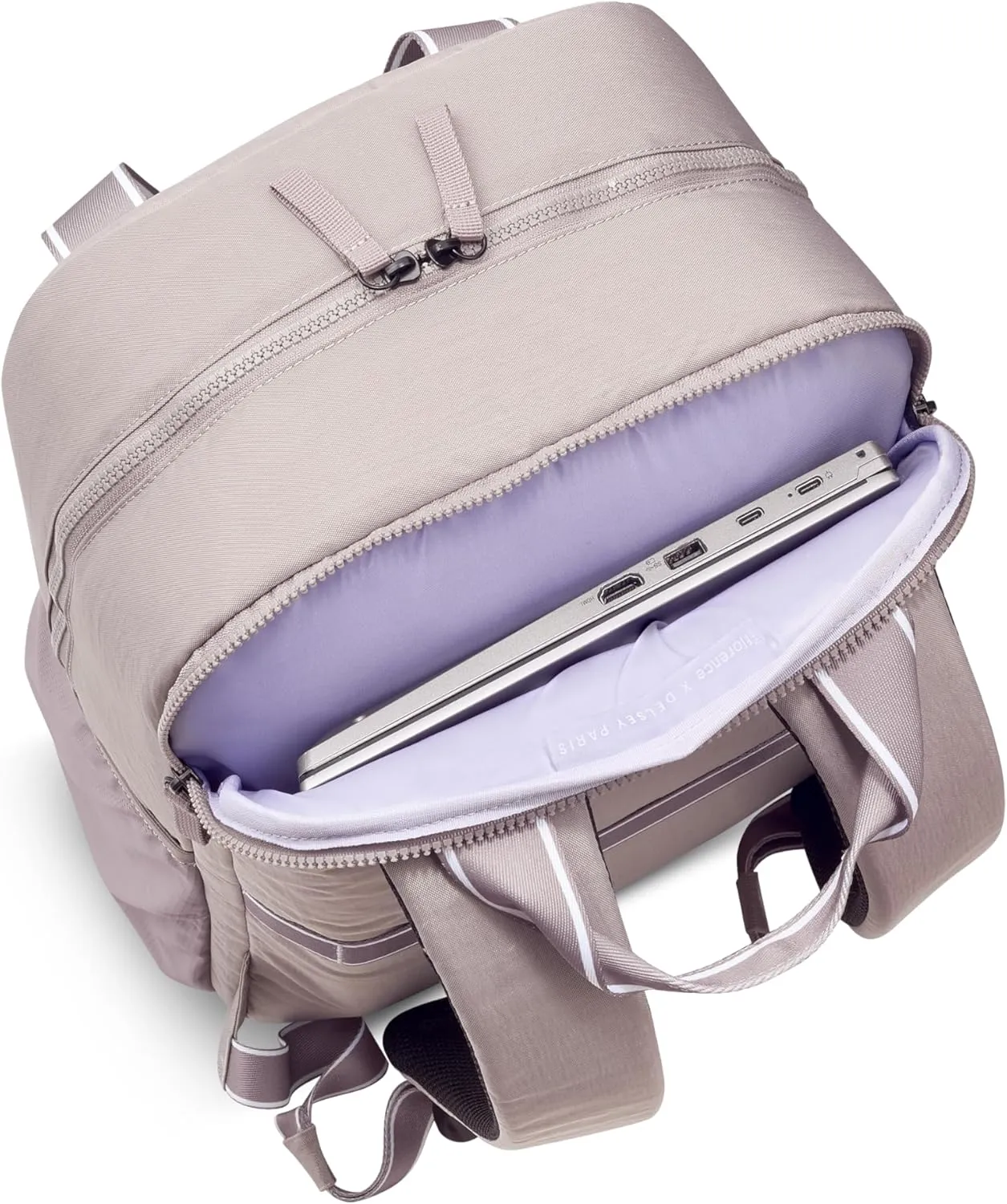 florence by mills Carefree Carry Laptop Travel Backpack, Chestnut