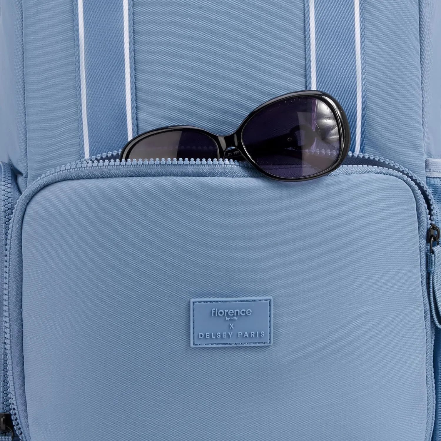 florence by mills Carefree Carry Laptop Travel Backpack, Zinc Blue