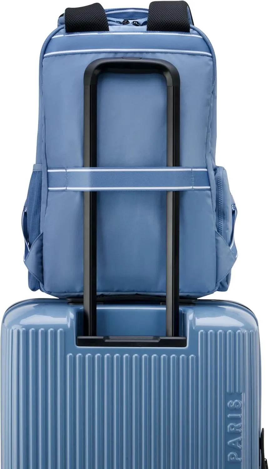 florence by mills Carefree Carry Laptop Travel Backpack, Zinc Blue