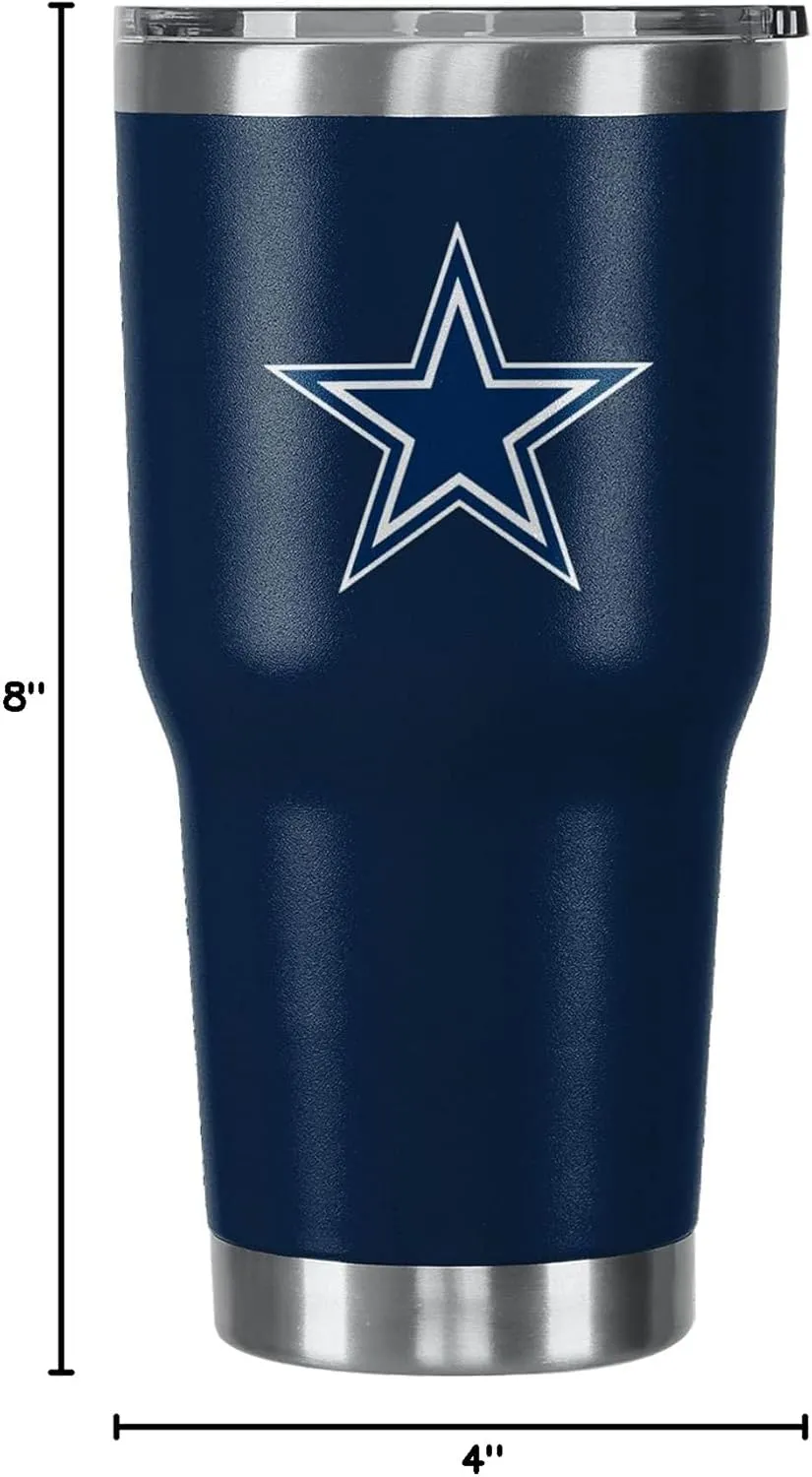 FOCO NFL unisex NFL Team Logo 30oz Insulated Stainless Steel Travel Mug Tumbler