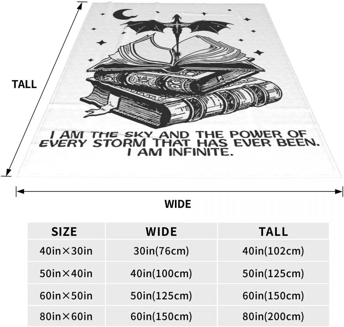 Fourth-Wing Blanket Soft Flannel Fleece Throw Travel Camping Blanket for Sofa Couch Bed 4th Wing Merch Book Fan Gift 30x40 in