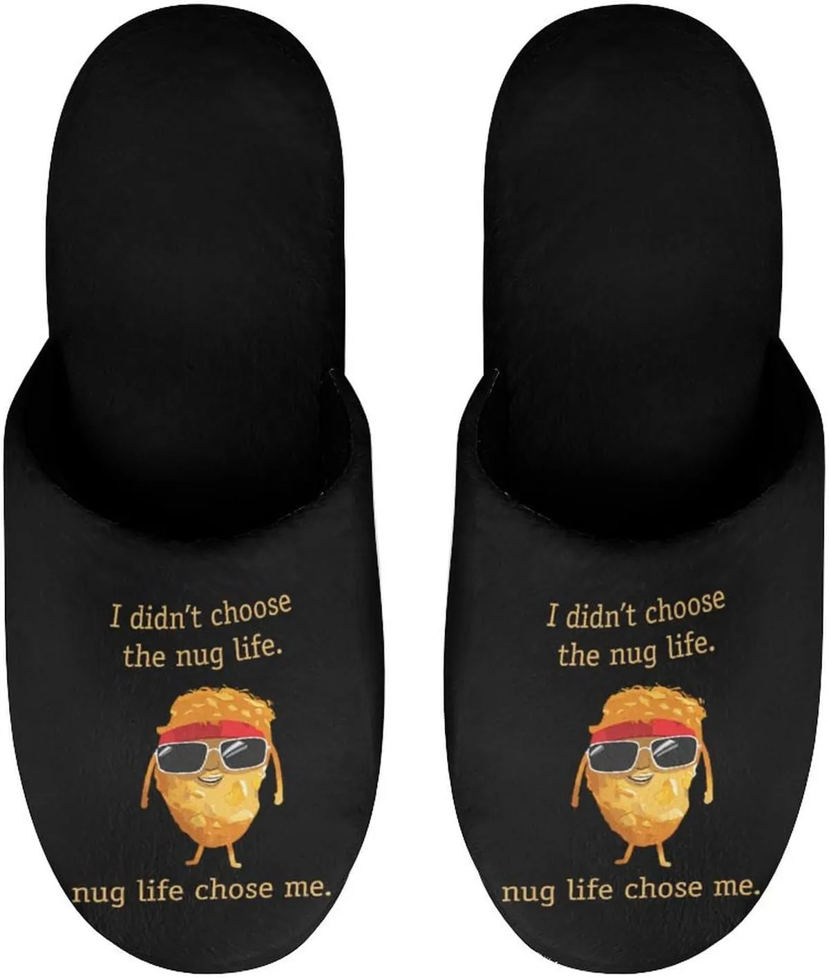 Funny Chicken Nugget Men's Slipper Non Slip Comfortable Winter Warm Home House Shoes