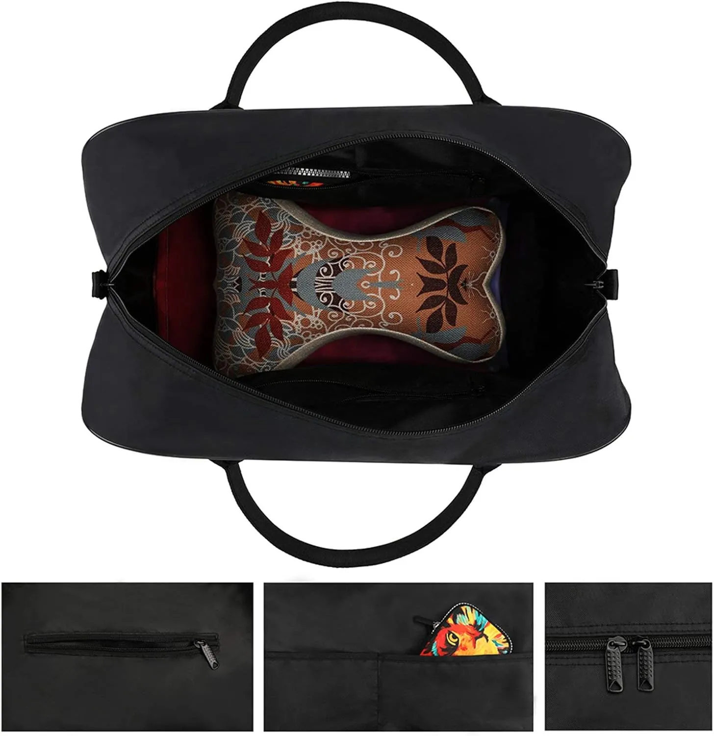 Funny Hot Dog Travel Handbag with A Large Capacity Design That Can Be Reused