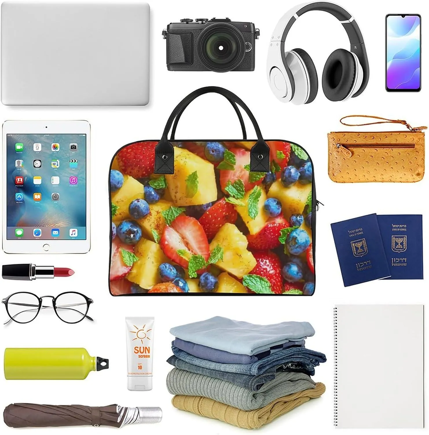 Funny Hot Dog Travel Handbag with A Large Capacity Design That Can Be Reused