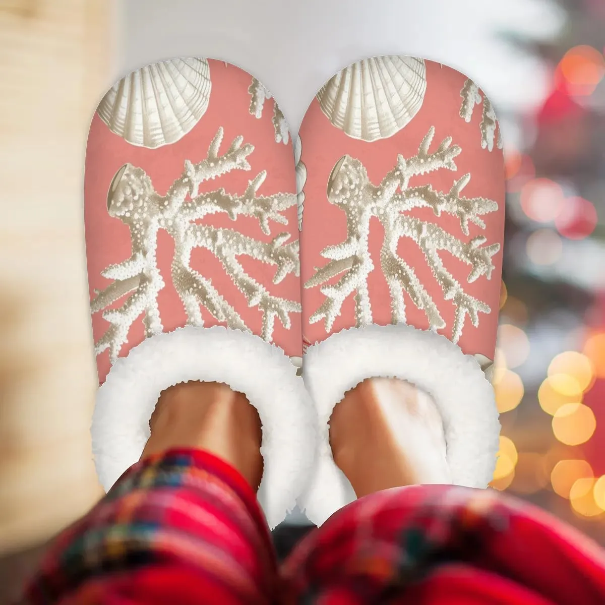Fuzzy Slippers for Women Non-Slip Home Slippers Warm Indoor Bedroom Slippers Fluffy Women's Slippers Cozy Gift for Home Travel