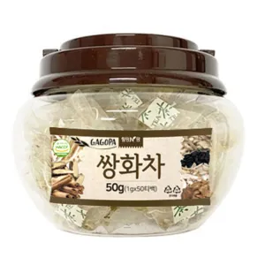 GAGOPA Korean Ssanghwa Tea Bag Black Herbal Tea Healthy Tea 50 Tea Bag Deep and rich blending Rich scent 7 ingredients 쌍화차 Korean Tea Herb Tea Healthy Taste