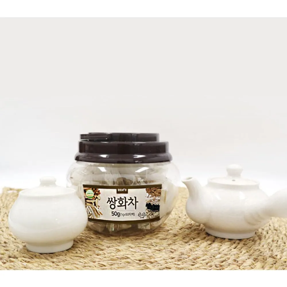 GAGOPA Korean Ssanghwa Tea Bag Black Herbal Tea Healthy Tea 50 Tea Bag Deep and rich blending Rich scent 7 ingredients 쌍화차 Korean Tea Herb Tea Healthy Taste