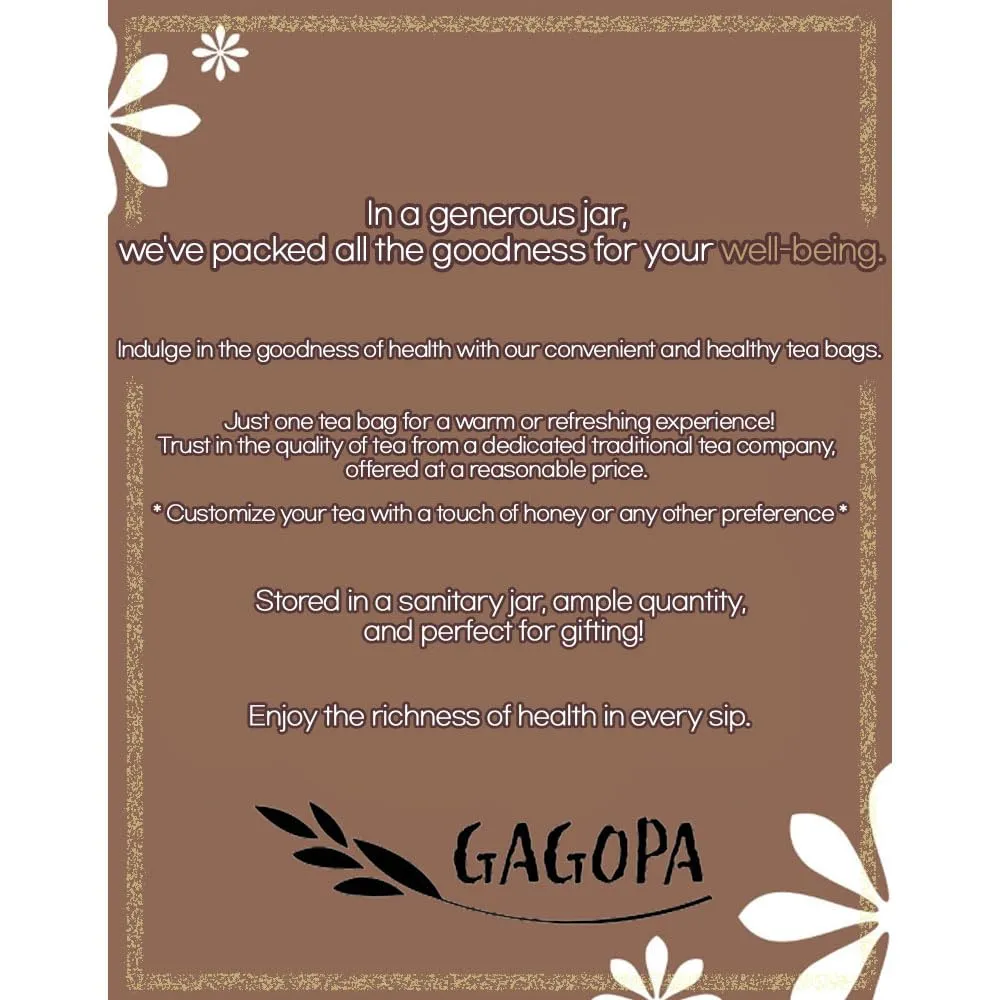 GAGOPA Korean Ssanghwa Tea Bag Black Herbal Tea Healthy Tea 50 Tea Bag Deep and rich blending Rich scent 7 ingredients 쌍화차 Korean Tea Herb Tea Healthy Taste