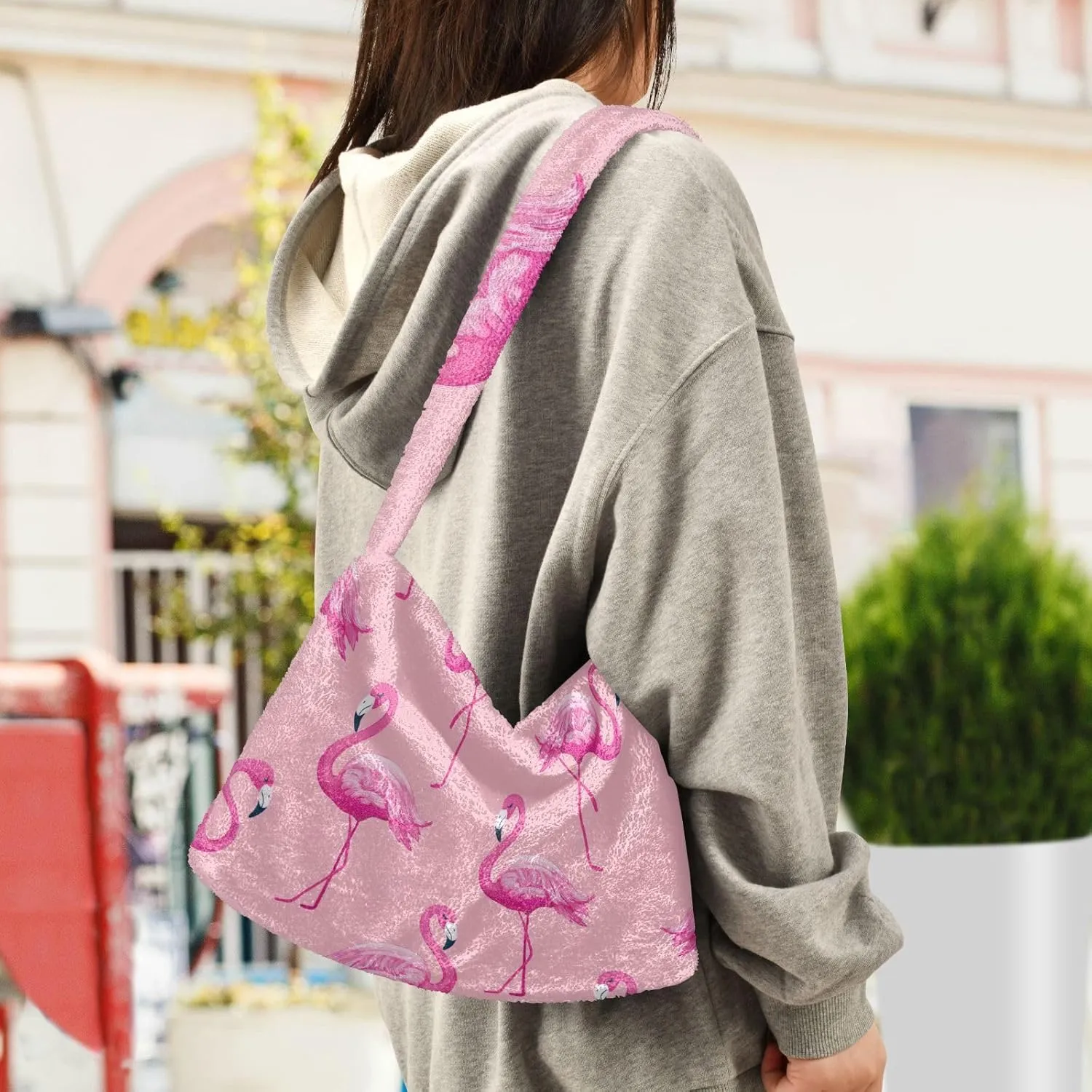 GAIGEO Pink Flamingos Women's Bag, Women's Handbags, Crossbody Bookbag for Women