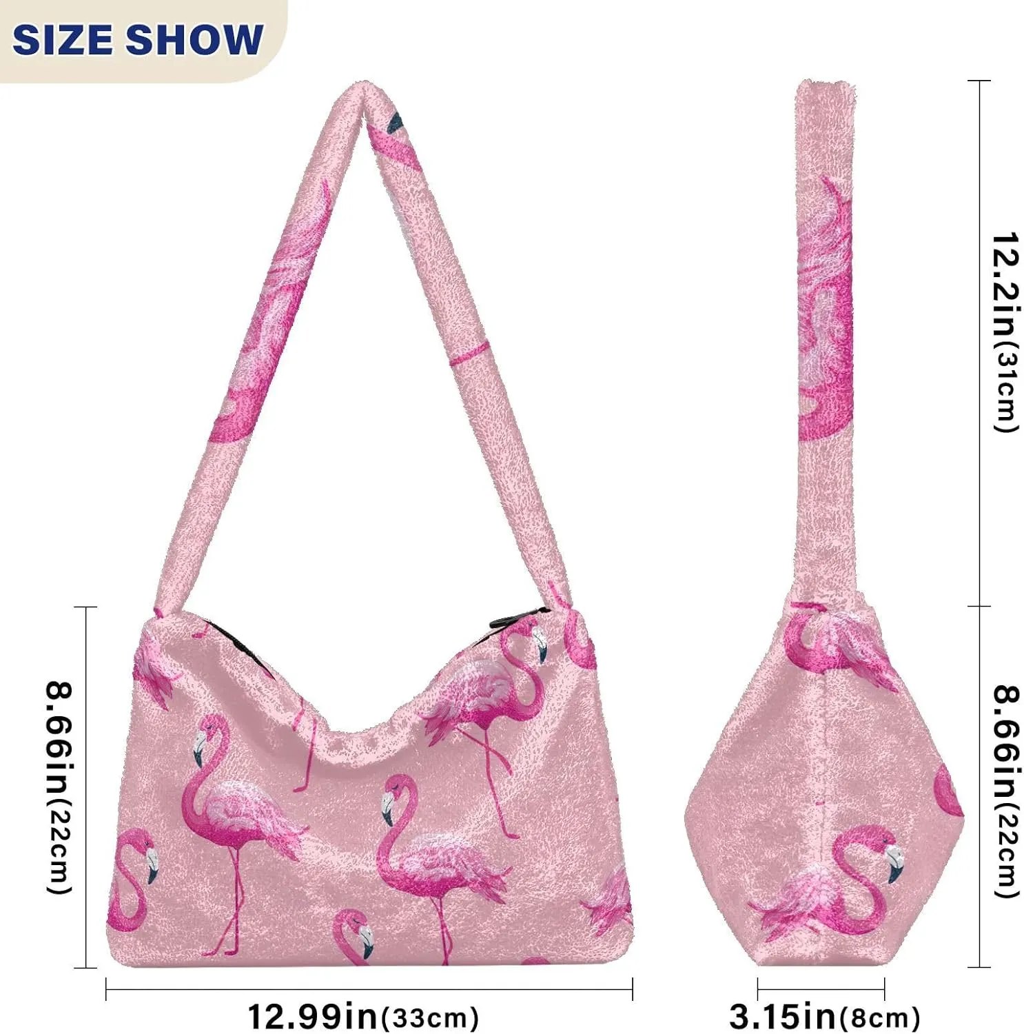 GAIGEO Pink Flamingos Women's Bag, Women's Handbags, Crossbody Bookbag for Women