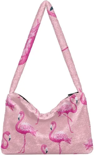 GAIGEO Pink Flamingos Women's Bag, Women's Handbags, Crossbody Bookbag for Women
