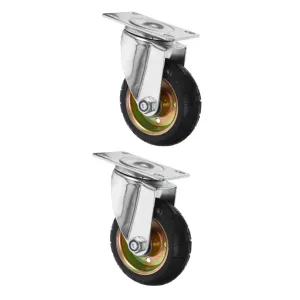 Gatuida 2pcs Small Caster Wheel Wheel Replacement for Luggage Trash Can Garbage Can Dolly Shopping Cart Outdoor Use