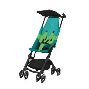 gb Pockit Air All Terrain Ultra Compact Lightweight Travel Stroller with Breathable Fabric, Laguna Blue