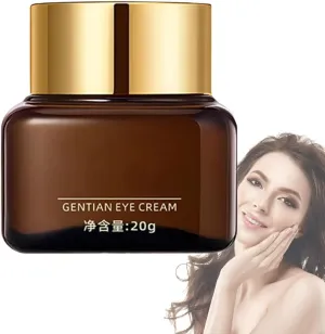 Gentian Eye Cream, Gentian Firming Eye Cream, for Reducing Fine Lines, Dark Circles Puffines Under Eyes, for Men & Women(1bottle)