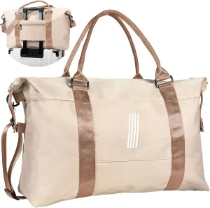 Girls Birthday Gift, Personalized Gifts, Initial Travel Duffel Bag, Personalized Weekender Bag,Monogram Overnight Bag, Personalized Gifts Friend Gifts Self Care Gifts for Women (Letter I)