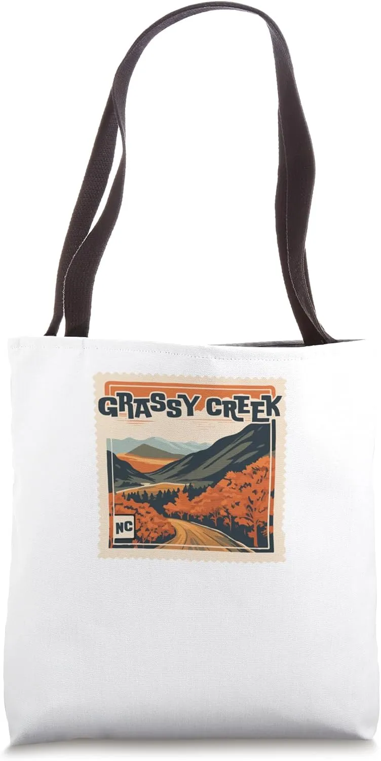 Grassy Creek NC Mountain Grassy Creek NC Travel Hiking Tote Bag